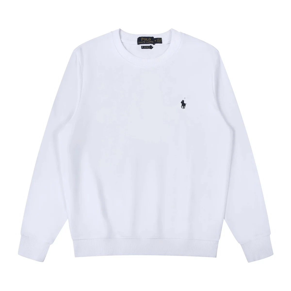White crewneck knit sweater product find